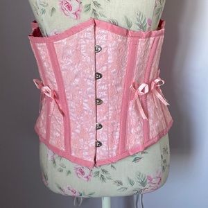 Burlesk pink corset size 26